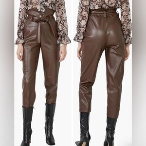 BARDOT Debbie Textured Faux Leather Pants